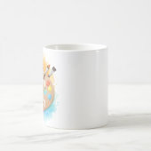 カラーこそ人生を豊かにする - 水彩アーティストマグ コーヒーマグカップ (中央)