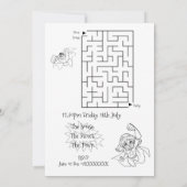 カラーすごいのヒーローパーティー招待状のカラー 招待状 (裏面)