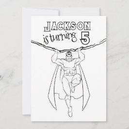 カラーすごいのヒーローパーティー招待状のカラー 招待状