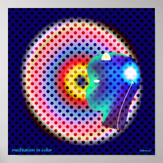 カラーでの瞑想 ポスター