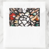 カラーでの瞑想 長方形シール (バッグ)