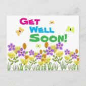 カラーで元気に早く回復を  ポストカード (正面)