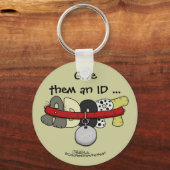 カラーで採用与えID キーホルダー (正面)