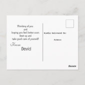 カラーで早く回復して ポストカード (裏面)