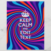 カラーで落ち着保いた文字をカ数々のラーでカスタマイズ チラシ (正面)