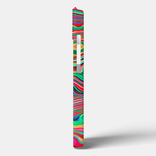 カラーとコンターのスプラッシュ液体抽象芸術 Case-Mate iPhoneケース (裏面 / 左)