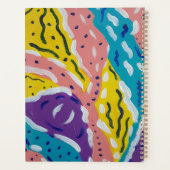 カラーとフローの抽象芸術絵画の プランナー手帳 (裏面)