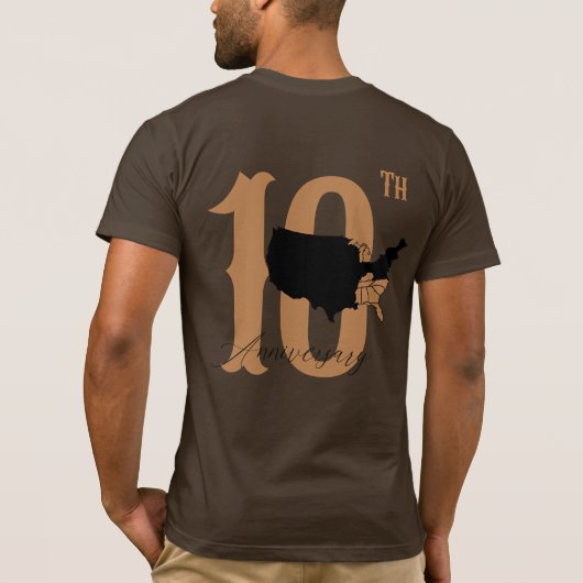 カラーと州 Tシャツ (裏面)