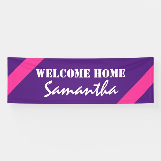 カラーのみピンク&ワード+アイディア 横断幕 (横)