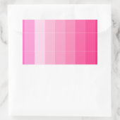 カラーのみホットピンクグラデーション 長方形シール (バッグ)
