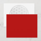 カラーのみ – 赤 ポストカード (正面/裏面)