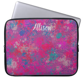 カラーのカスケード抽象デザイン ラップトップスリーブ