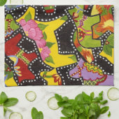 カラーのキッチン違うタオルの馬 キッチンタオル (折り畳み)