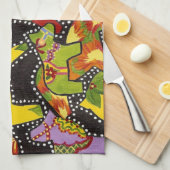 カラーのキッチン違うタオルの馬 キッチンタオル (四つ折り)