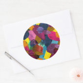 カラーのクラッシュ3 ラウンドシール (封筒)