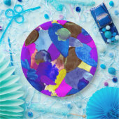 カラーのクラッシュ4 ペーパープレート (パーティー)