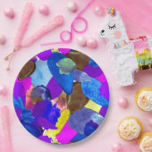 カラーのクラッシュ4 ペーパープレート (パーティー)