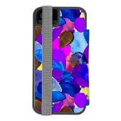 カラーのクラッシュ4 INCIPIO iPhoneウォレットケース (フォリオ裏面)