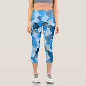 カラーのクラッシュ6 カプリレギンス (正面)