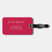 カラーのクラッシュ ラゲッジタグ (裏面横)