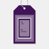 カラーのクリスマスツリーで個人設定 ギフトタグ (裏面)