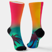 カラーのクルーソックス ソックス (傾斜あり)