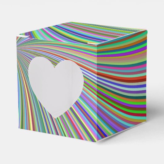 カラーのクレヨンボックス光学錯覚スパイラル フェイバーボックス (正面サイド)