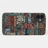 カラーのコンピュータ辞書ケースメイトiPhone Cas Case-Mate iPhoneケース (裏面(横))