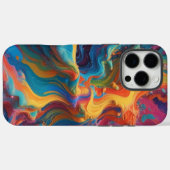 カラーのスプラッシュの追加:抽象芸術はっきりした&クリアティフ Case-Mate iPhoneケース (裏面 (横))