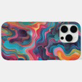 カラーのスプラッシュの追加:抽象芸術はっきりした&クリアティフ Case-Mate iPhoneケース (裏面 (横))