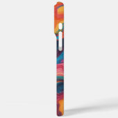 カラーのスプラッシュの追加:抽象芸術はっきりした&クリアティフ Case-Mate iPhoneケース (裏面 / 左)