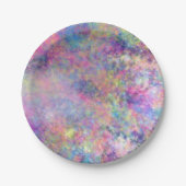 カラーのスプラッシュ ペーパープレート (正面)