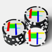 カラーのハグ ポーカーチップ (積み重ね)