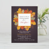 カラーのバースト招待状 招待状 (スタンド正面)