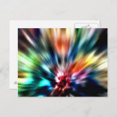 カラーのバースト ポストカード (正面/裏面)