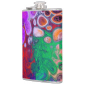 カラーのバーストDigital Fluid Art フラスク (左)