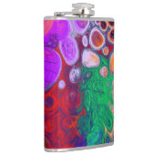 カラーのバーストDigital Fluid Art フラスク (右)