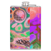 カラーのバーストDigital Fluid Art フラスク (裏面)