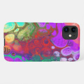 カラーのバーストDigital Fluid Art iPhoneケース (裏面横)