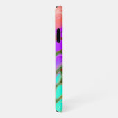 カラーのバーストDigital Fluid Art iPhoneケース (右側)