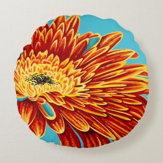 カラーのバーストI ラウンドクッション (正面)