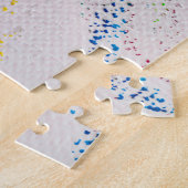 カラーのパステル違うクレヨンのジグソーパズル ジグソーパズル (側面)