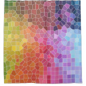 カラーのピース シャワーカーテン (正面)