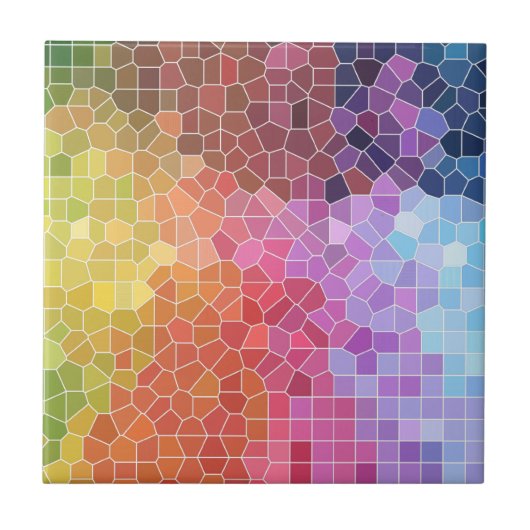 カラーのピース タイル (正面)