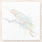 カラーのブランチ：カメレオンアート ガラスコースター (裏面)