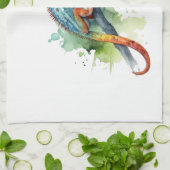 カラーのブランチ:カメレオンアート キッチンタオル (折り畳み)