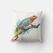 カラーのブランチ：カメレオンアート クッション (正面)