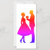 カラーのプロポーザル マグネット招待状 (正面)