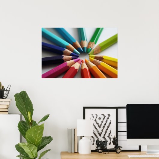 カラーの円 ポスター (ホームオフィス)