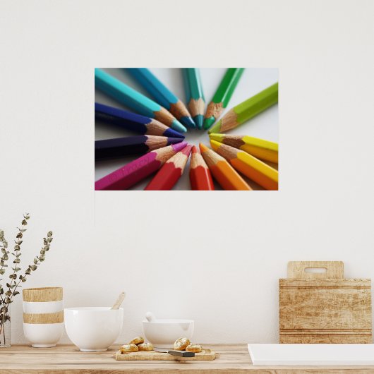 カラーの円 ポスター (キッチン)